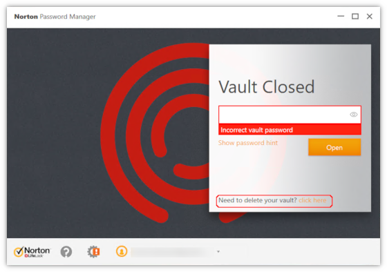 Fix Incorrect Password Error When Signing In To Norton Password Manager Vault